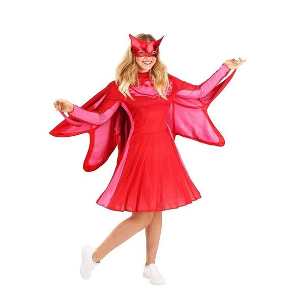Owlette PJ Masks Womens Classic Costume Large 12-14  red - Picture 1 of 10